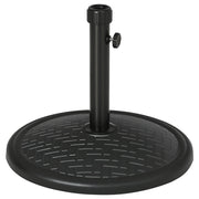 Base per Ombrellone ¨C Zephmum ¨C Metallo e Cemento, Nero, ?46 cm, 14kg per Pali ?32-38 mm