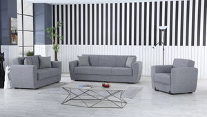 Nox, Divano Letto 3 Posti Contenitore, 80x223 cm Nero