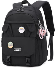 Borsa da Spalla per Donna Borsa da Scuola per Ragazze Adolescenti, Borse da Laptop 15,6 Pollici Borsa da Scuola per College Borsa da Viaggio con Chiusura Anti-Furto Grande Tasca per Libri per Ragazze Adolescenti Donne Studentesse (Nero)