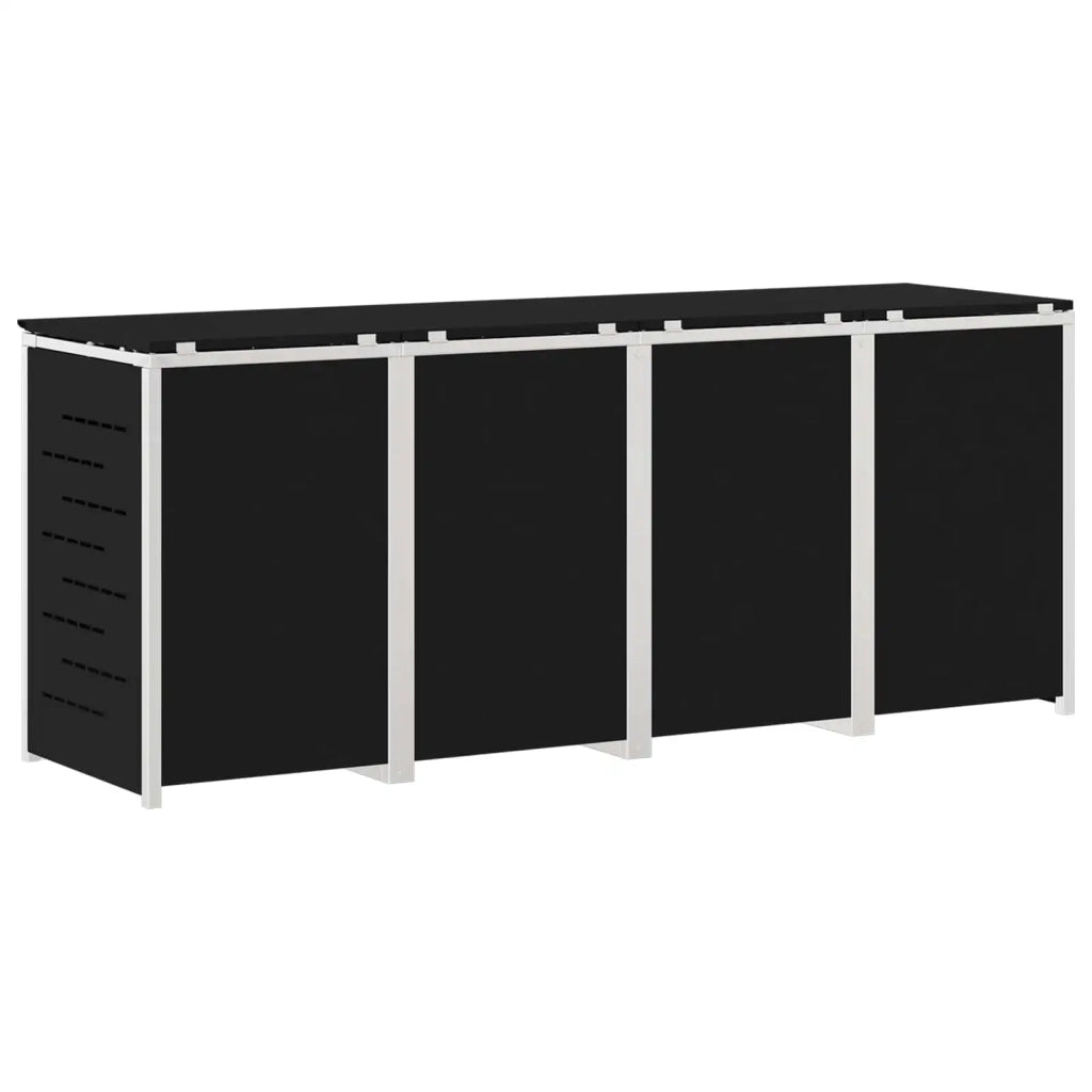 Stoccaggio contenitore a ruote Nero 276 x 77,5 x 112,5 cm 3422239