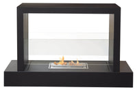 Camino a Bioetanolo da Pavimento 100x30x62,5 cm Karlsen Roma Nero