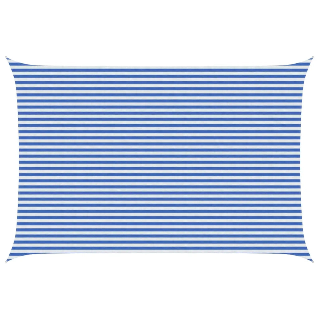 Telo Ombra Blu e Bianco 4 x 6 m HDPE
