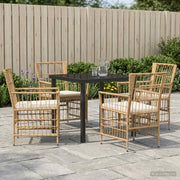 Set da pranzo per esterni 5 pz Naturale polyrattan 3448919