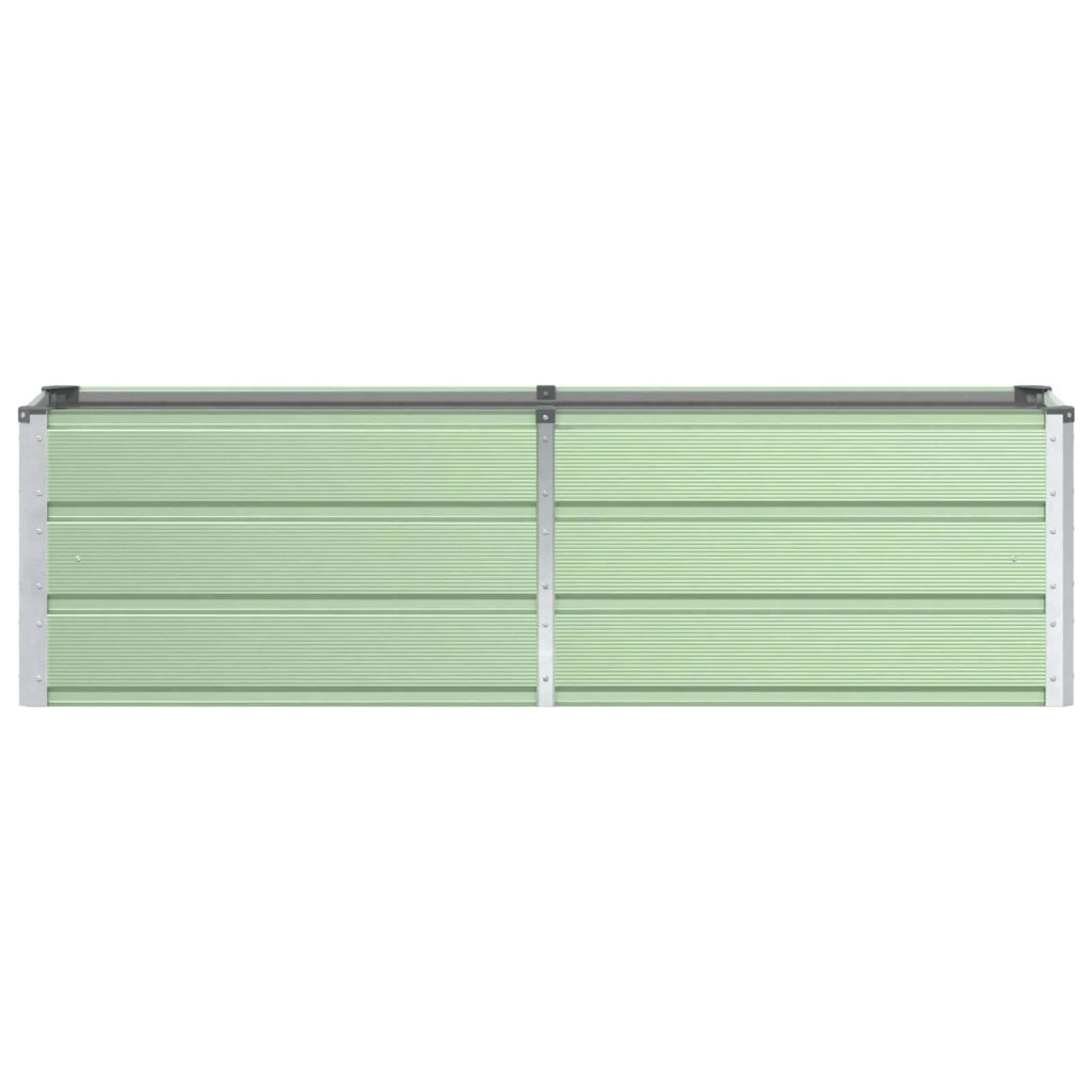 Fioriera moderna dal design minimalista 160 x 40 x 45 cm per uso interno/esterno in acciaio verde 02_0059260