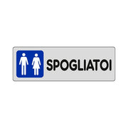ETICHETTA 'SPOGLIATOI UOMO/DONNA' 15x15 cm - 10 pezzi
