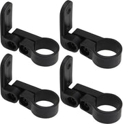 Riflettore per bicicletta 4 pezzi - Riflettore anteriore e posteriore - Nero plastico - Fissaggio 22,2/25,4 mm - Impermeabile - Facile da installare - Riflettore