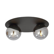 Plafoniera Emibig Solar 2 luci E14 nero/grafite metallo