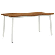 Tavolo da pranzo quadrato 160 x 70 x 75 cm Naturale 3425024