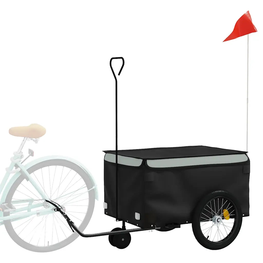 Rimorchio da Bici Nero e Grigio 30 kg in Ferro CFW8710749