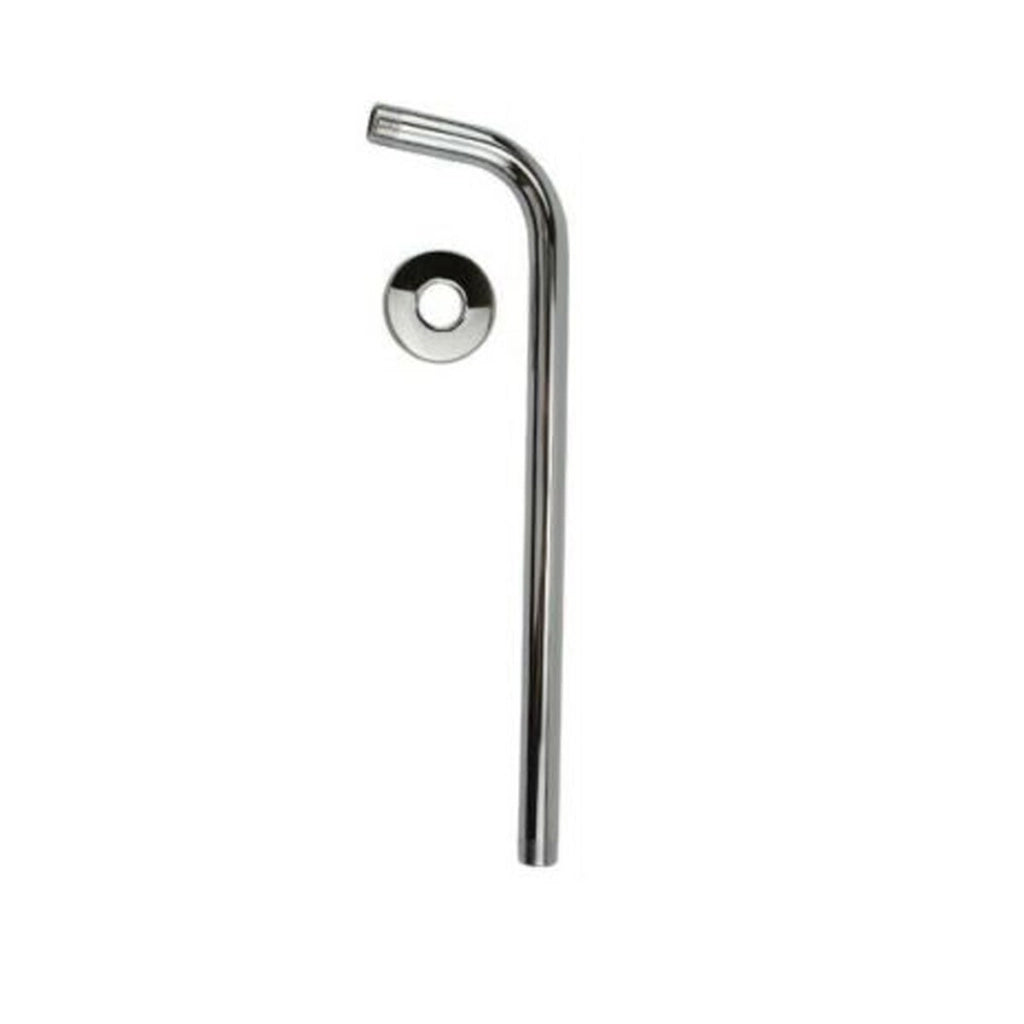 TUBO BRACCIO DOCCIA A MURO 35CM ACCIAIO CROMATO PER SOFFIONE UNIVERSALE 01986