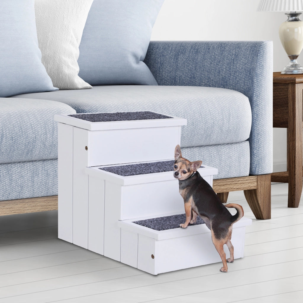 Scala per Cani 3 Gradini 38 cm ¨C zephmum ¨C Bianco