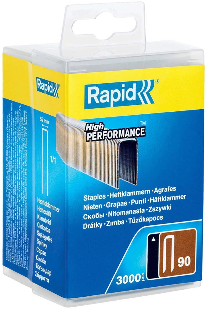 GRAFFE PER FISSATRICE PNEUMATICHE n°90 Per cod. 0497602 H. 20 mm - conf. 3000 pezzi - RAPID