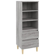 Credenza | Madia | Buffet da pranzo | Armadio da pranzo Grigio Sonoma 40x36x110 cm in Legno Multistrato