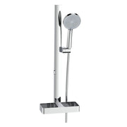 Saliscendi doccia con mensola flex acciaio 150 cm cromato - serie Odessa