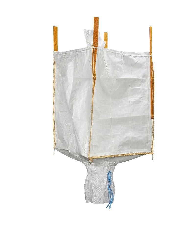 SACCONE IN POLIPROPILENE CON VALVOLA DI SCARICO 'BIG BAG' cm90x90x120h - Portata 1000 Kg