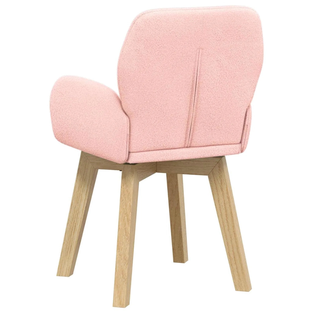 Sedie da pranzo girevoli 2 pz Bouclé Rosa 54 x 58 x 87 cm 42034332