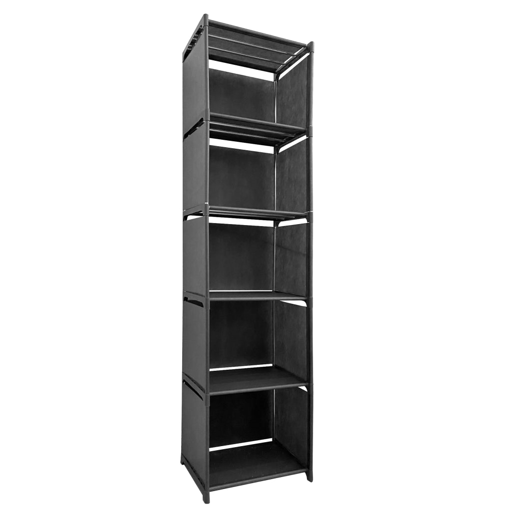 Scaffale Organizzativo 2 Piani PVC e Tessuto Nyana Home 31x41x29 cm
