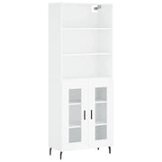 Credenza | Madia | Buffet da pranzo | Armadio da pranzo Bianca 69,5x34x180 cm in Legno Multistrato