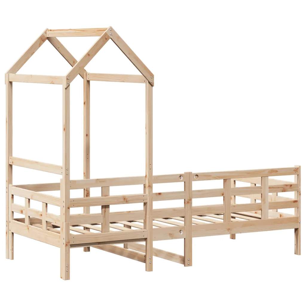 vidaXL Dormeuse con Tetto 80x200 cm in Legno Massello di Pino