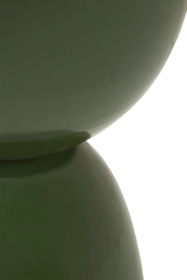 Tavolinetto Yao Verde Ø31x46 cm in Metallo Verde
