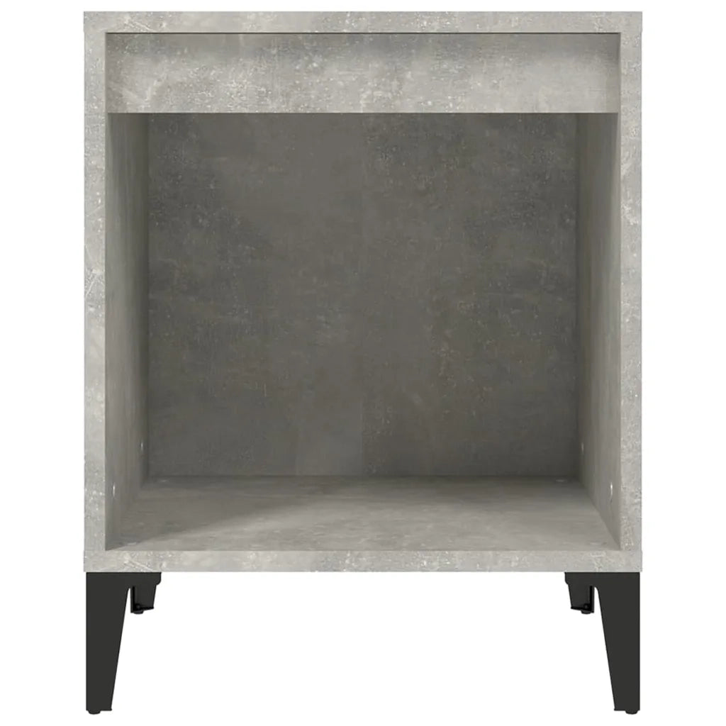 Comodino Grigio Cemento 40x35x50 cm 821882