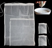 Confezione di 4 grandi sacchi di polpa di verdura, 60 x 45 cm, filtro a jam, realizzato in nylon, per il lavaggio di riso, quinoa, cibo a vapore, formaggio, vino, latte di noci, succhi, riciclabile