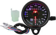 Doppia Contachilometri per Motocicletta con Display LED a LED con Illuminazione Posteriore - Universale - Contachilometri e Contametri