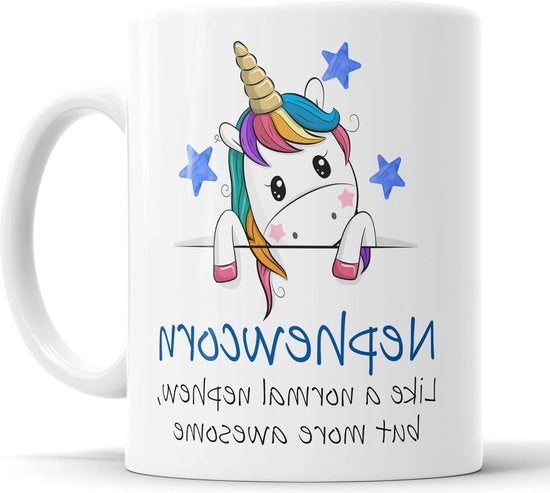 Tazza Amichevole per Cugino Unicornio per il Giorno del Padre il Giorno del Compleanno Natale Regalo