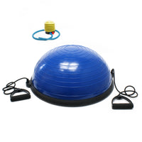 LUXTRI Balance trainer ball Ø 58 cm Semisfera di equilibrio con elastici per fitness yoga pilates