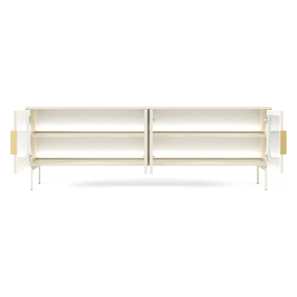 Kalerora, Mobile Porta tv 3 Ripiani, 181x39x62h cm Beige Cashmere