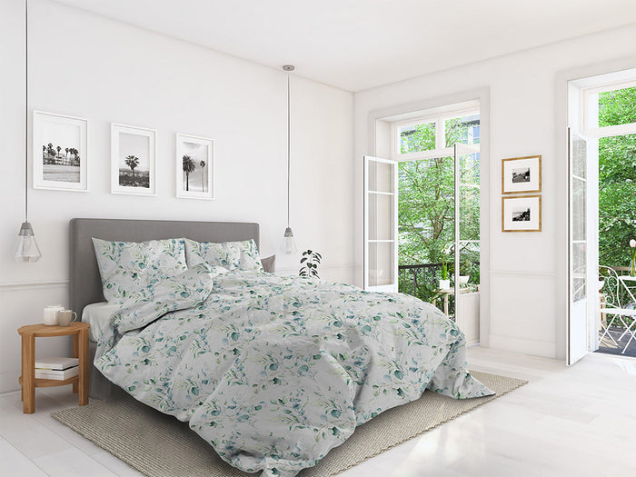 Copripiumino Singolo con Federe Stampato in Microfibra Ivy