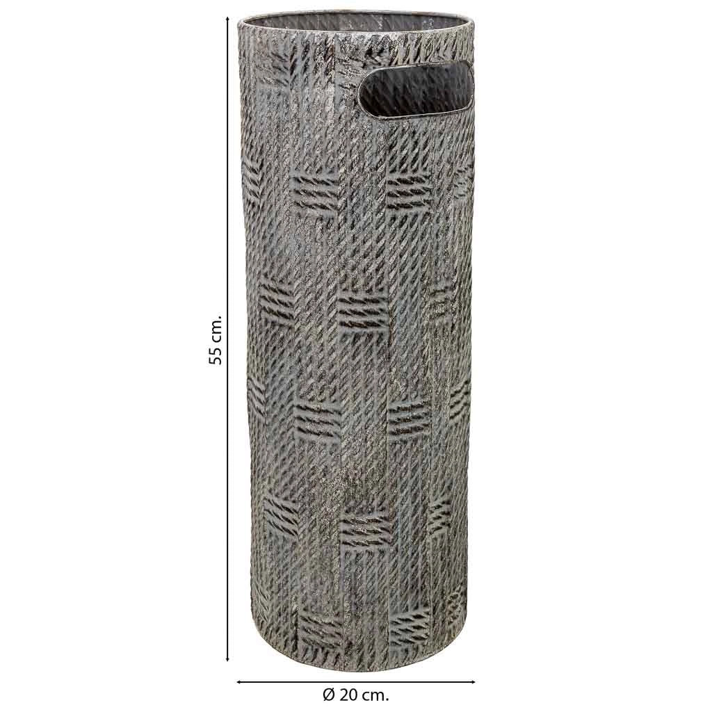 Portaombrelli metallo nero 20x20x55h cm