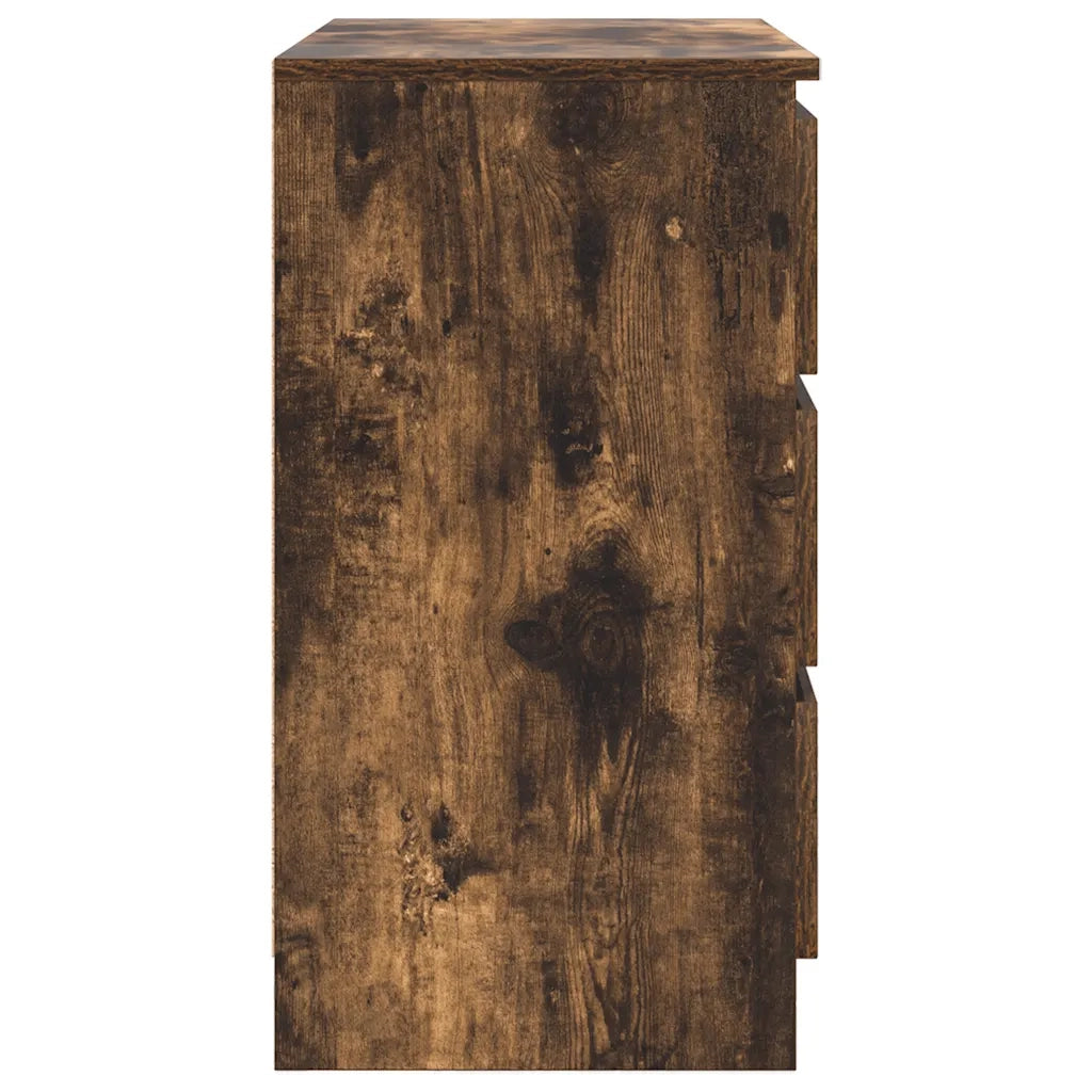 Credenza con Cassetto Rovere Fumo 71x35x65 cm in Truciolato 861575