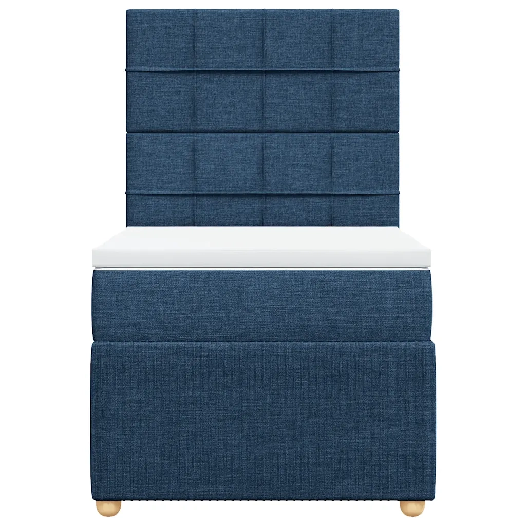 Giroletto a Molle con Materasso Blu 90x190 cm in Tessuto 3294217