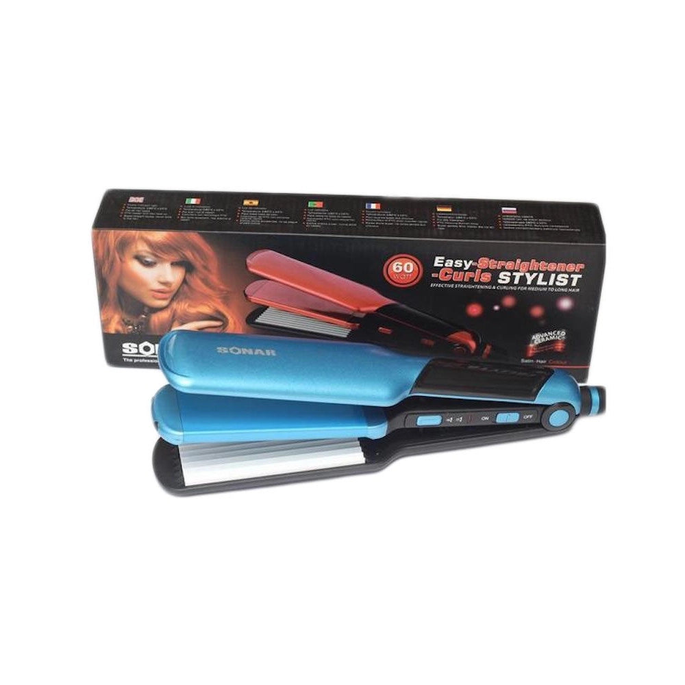 Trade Shop - Piastra Professionale 60w Acconciature Capelli 2 In 1 Liscio Frise' Sn-1033 -