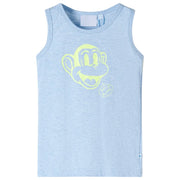 Canotta da Bambino Blu Tenue MÃ©lange 128