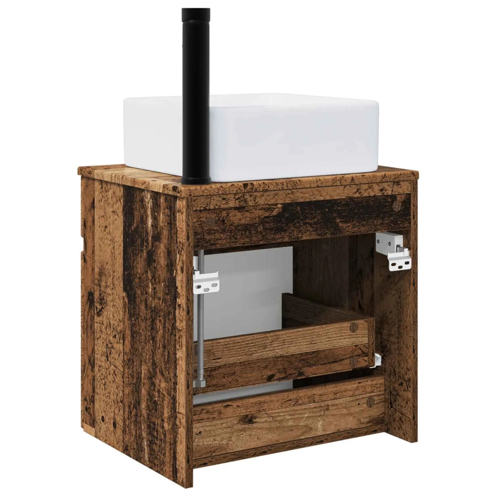 Mobile lavabo da parete Legno antico 49 x 41 x 63 cm 890570