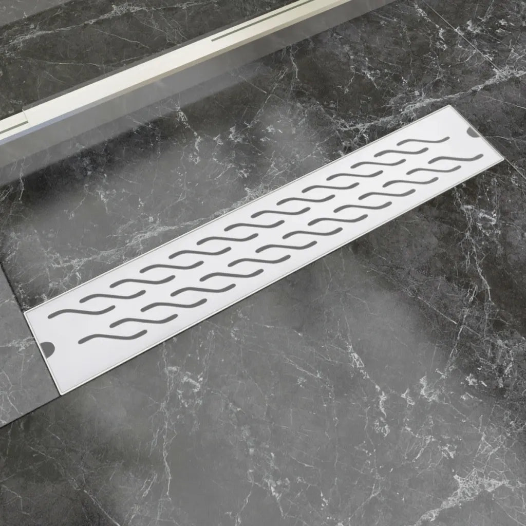 Canaletta di Drenaggio Lineare Doccia 630x140 mm Acciaio Inox 142184