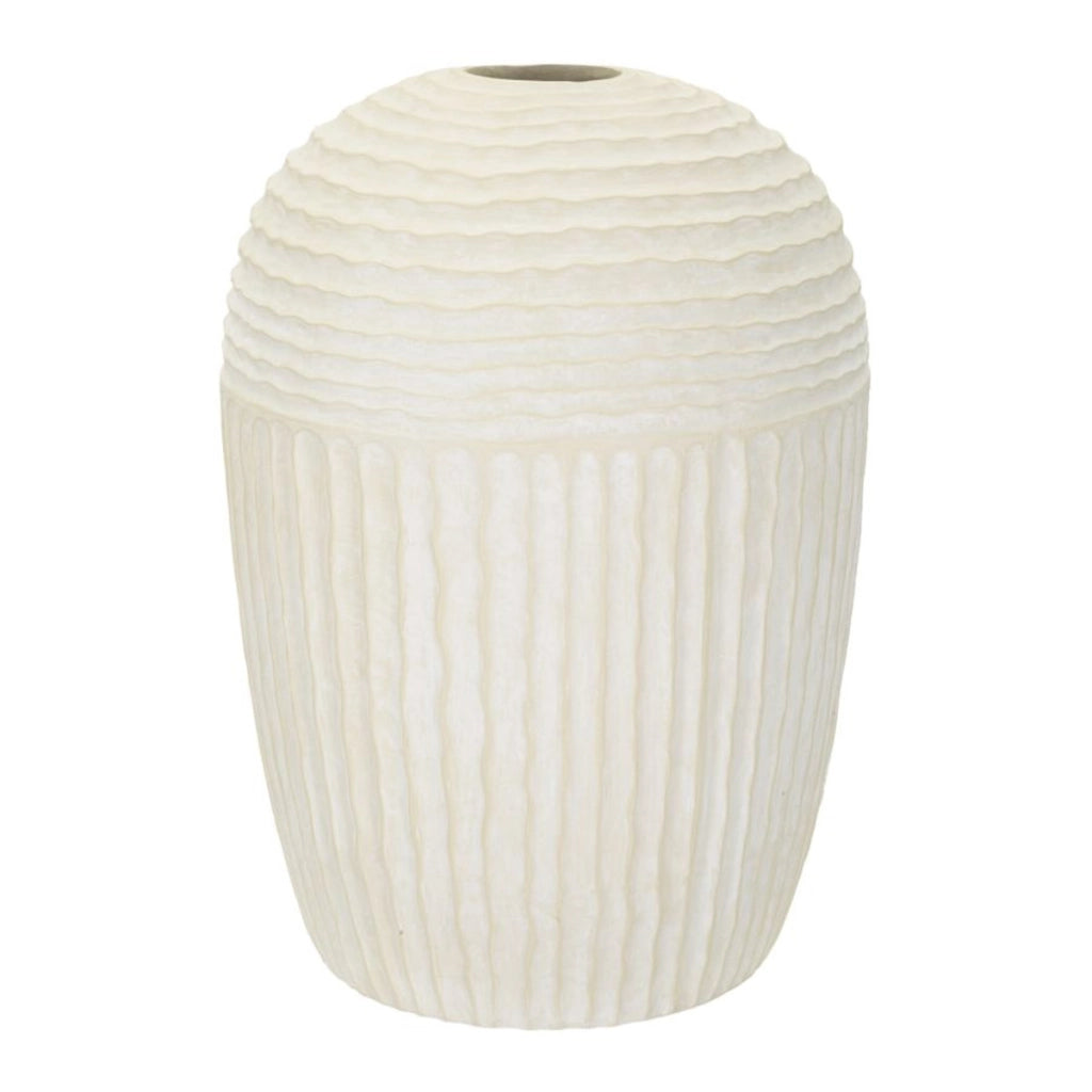 Vaso Decorativo VKH811, Beige, Poliresina, 39x39x56 cm