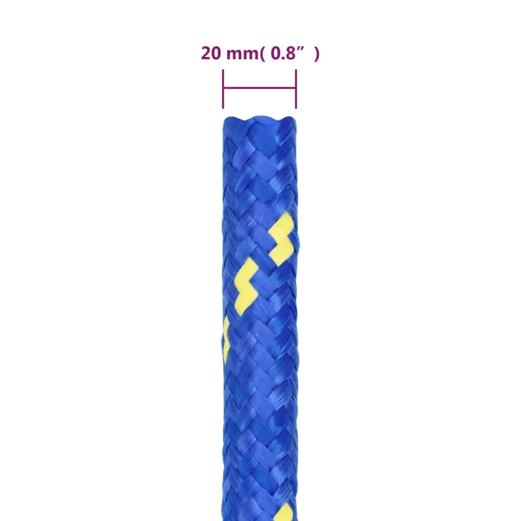 Corda Nautica Blu 20 mm 25 m in Polipropilene cod mxl 47704
