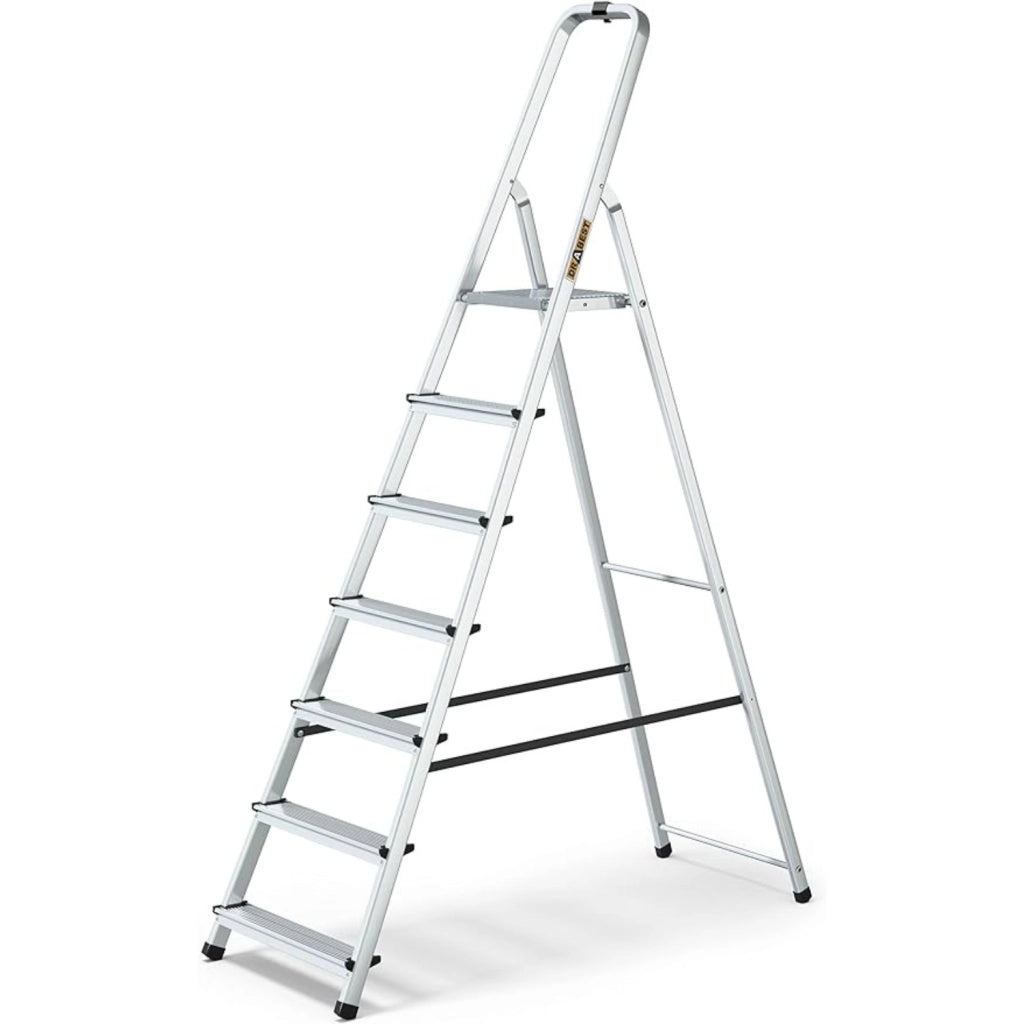 Drabest Scala Domestica In Alluminio A 7 Gradini Portata 125kg
