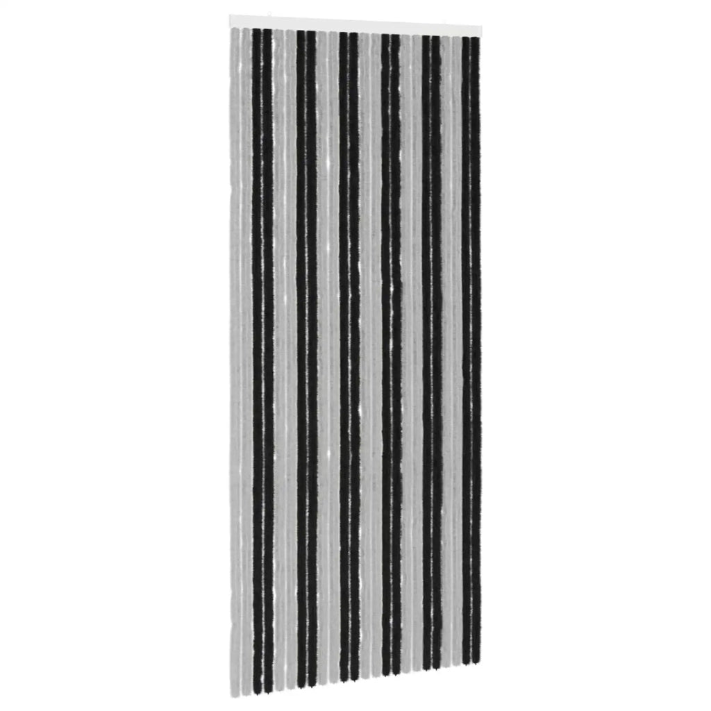 Tenda per insetti in chenille Grigio e Nero 100 x 230 cm 42034427