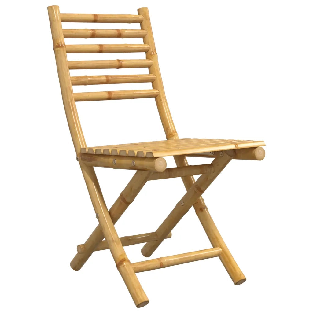 Sedie da Giardino Pieghevoli 4 pz 43x54x88 cm in Bambù 3278519
