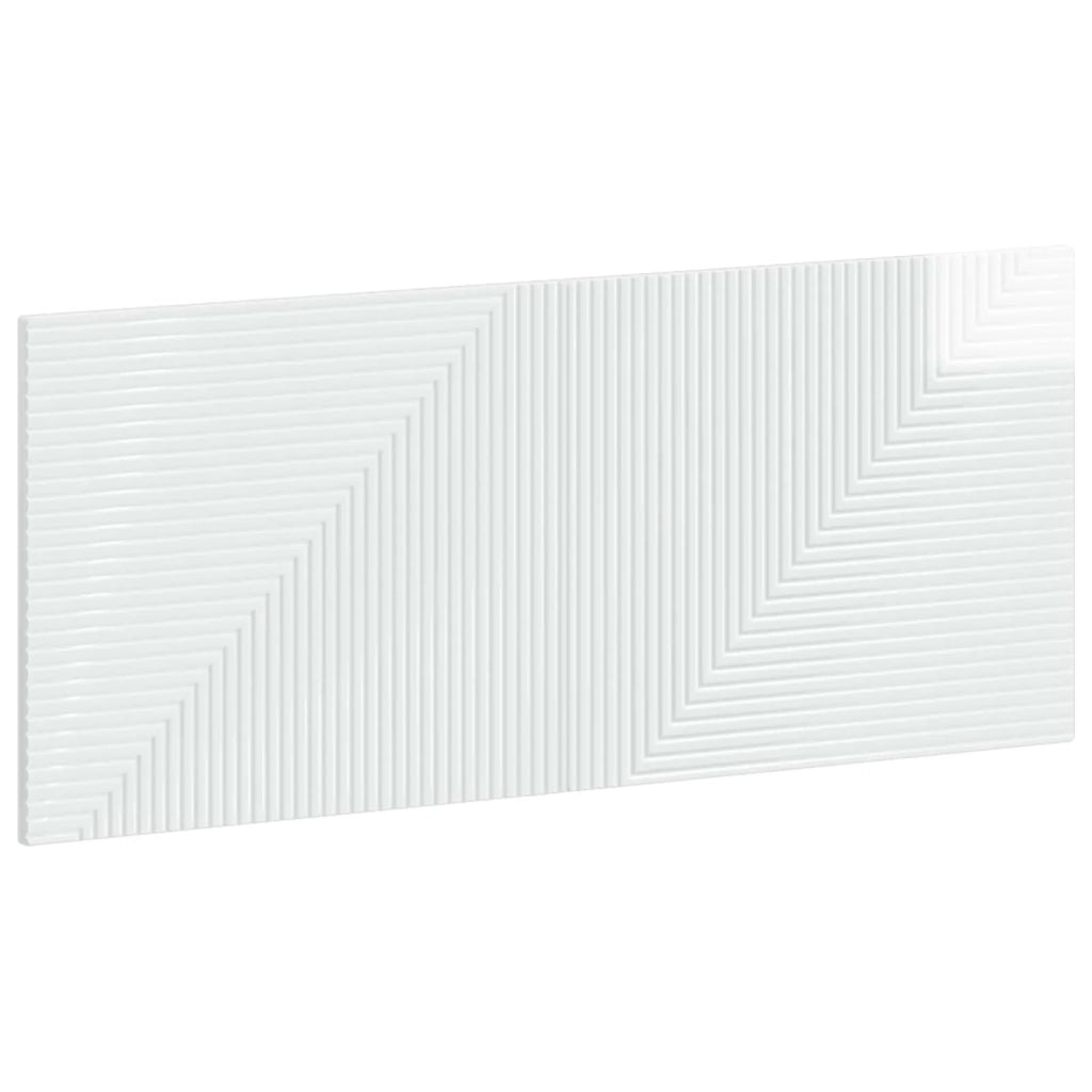 Testiera da Muro HAARLEM Bianco Lucido Legno ingegnerizzato 896969