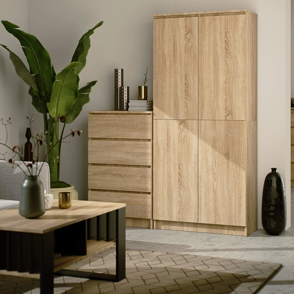 Libreria AKORD R80 Sonoma Quercia 80 cm 2 ante 80x35x180 cm