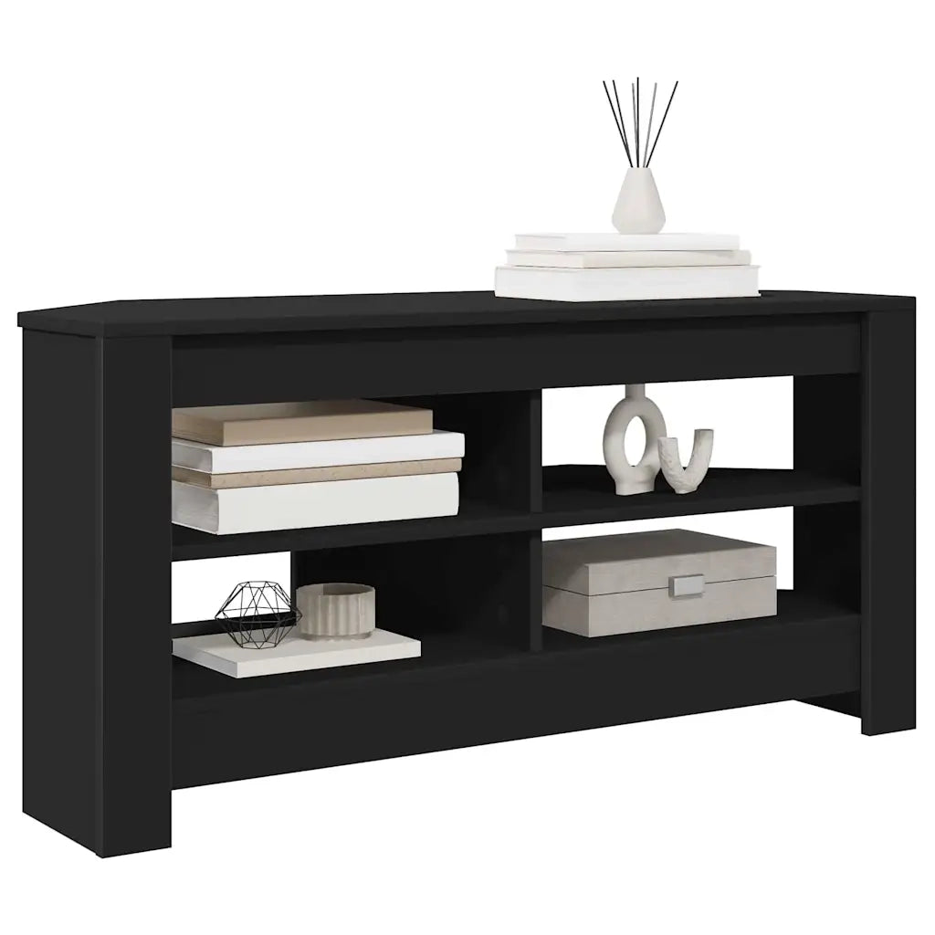 MobileTVAngolare Nero 102 x 40,5 x 45 cm Legno multistrato 889776