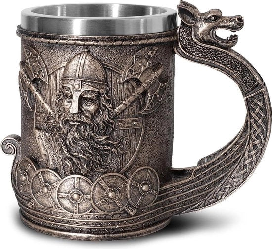 Tazza da Birra in Acciaio Inossidabile con Rivestimento in Rame per Collezionisti Regalo 550ML