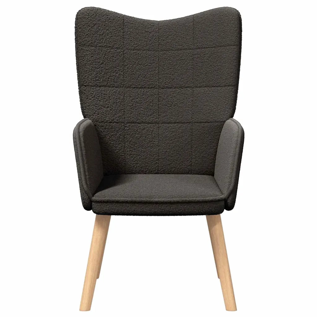 poltrona Grigio scuro 62 x 67 x 95,5 cm Tessuto Sherpa 42001780