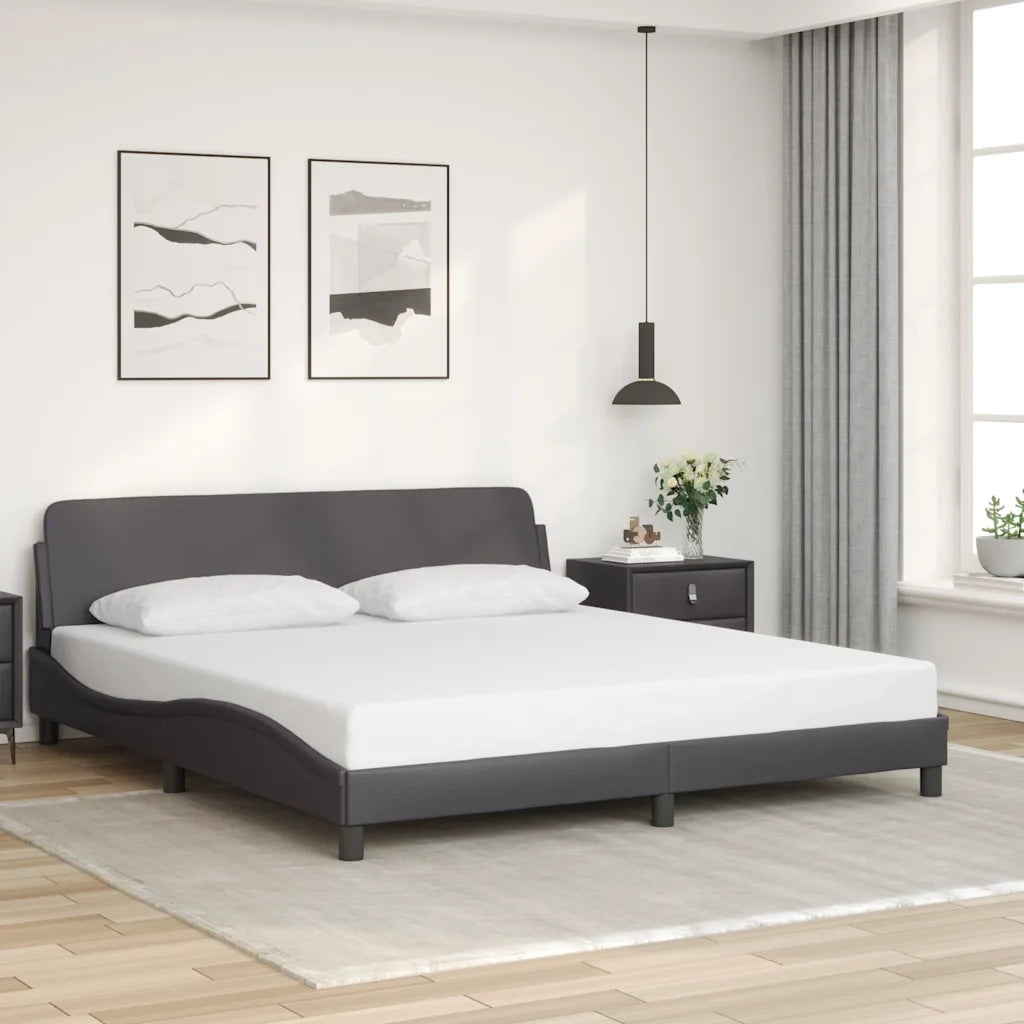 Giroletto Dover Grigio 180x200 cm in Similpelle 373241