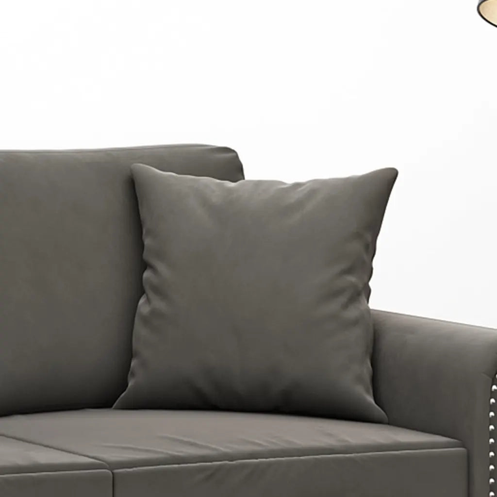 Cuscini Decorativi 2 pz Grigio Scuro 40x40 cm in Velluto CFW6411818
